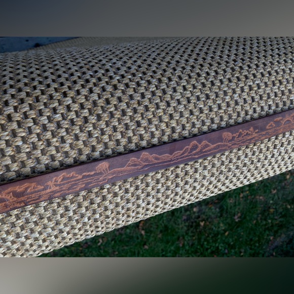 Canale Vintage leather belt brown embossing size S-M - Picture 8 of 17